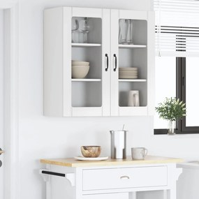 vidaXL Ραφιέρα τοίχου PORTO 2 pcs Υψηλής γυαλάδας λευκό
