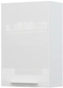 Ντουλάπι κρεμαστό Raval V9-60-1K-Λευκό - Λευκό γυαλιστερό
