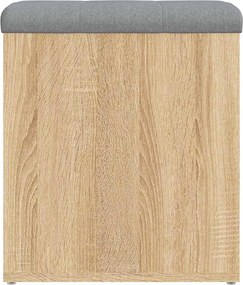 vidaXL Πάγκος Αποθήκευσης Sonoma Δρυς 42x42x45 εκ. από Τεχνητό Ξύλο