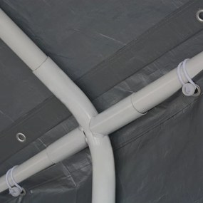 vidaXL Τέντα Εκδηλώσεων Γκρι 6 x 12 μ. από Πολυαιθυλένιο
