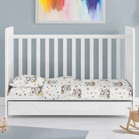 Σεντόνι Λίκνου (80x110) Dimcol Lion Cub 531 Grey