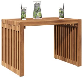 vidaXL Τραπεζάκι Κήπου 50x32.5x35 cm Μασίφ ξύλο teak