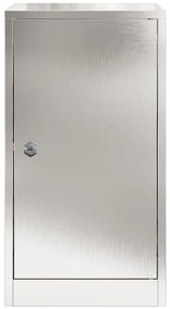 vidaXL γραμματοκιβώτιο Μαύρο 30 x 23 x 55 εκ. Ανοξείδωτο ατσάλι
