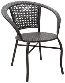 Σαλόνι κήπου Saylor pakoworld σετ 3τεμ μέταλλο-pe rattan καφέ