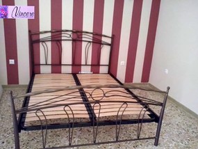 Κρεβάτι Ν54 για στρώμα 160χ200 υπέρδιπλο με επιλογές χρωμάτων