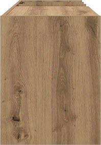 vidaXL Ντουλάπι δίσκων βινυλίου με ράφι Artisan Oak 78,5 x 35 x 45 εκ