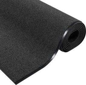vidaXL Χαλάκι Εξώπορτας Ανθρακί και Μαύρο 120 x 400 cm 100% Πολυαμίδιο