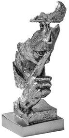 Διακοσμητική Φιγούρα 565TNL1326 15x15x32cm Silver Aberto Design Πολυέστερ