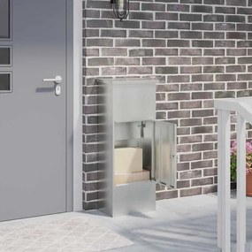 vidaXL Θυρίδα Πακέτων Μαύρο 44.5 x 29 x 110.5 εκ Γαλβανισμένος χάλυβας
