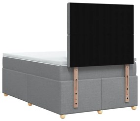 ΚΡΕΒΑΤΙ BOXSPRING ΜΕ ΣΤΡΩΜΑ ΑΝΟΙΧΤΟ ΓΚΡΙ 120X200 ΕΚ. ΥΦΑΣΜΑΤΙΝΟ 3291261