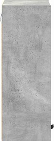 vidaXL Ντουλάπι Μπάνιου Σκυρόδεμα Γκρι 39 x 23,5 x 65 εκ.