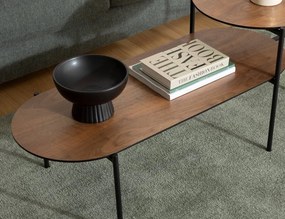 ΤΡΑΠΕΖΆΚΙΑ ΣΑΛΟΝΙΟΎ KEMI 2SH WALN COFFEE TABLE ATMOSPHERA 197757A