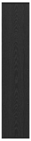vidaXL Βιβλιοθήκη Μαύρη δρυς 132 x 29 x 141.5 εκ. Επεξεργασμένο ξύλο