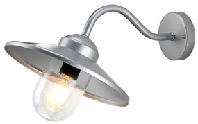 Απλίκα Φωτιστικό Τοίχου 1xE27 IP44  Καμπάνα  Klampenborg Elstead Lighting-KLAMPENBORG-Ασημί KLAMPENBORG