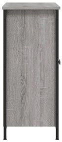 vidaXL Ντουλάπι Γκρι Sonoma 100x33x75 εκ. από Επεξεργασμένο Ξύλο