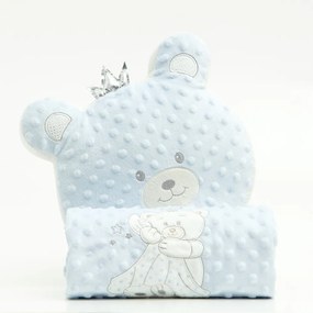 Κουβέρτα Κούνιας Angel Bear Γαλάζιο 110x140 - Borea Home