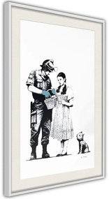 Αφίσα - Banksy: Stop and Search  - 20x30 - Χρυσό - Με πασπαρτού