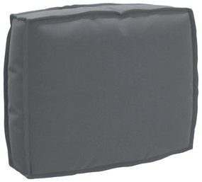 Μαξιλάρι Ανθρακί 50 x 40 x 12 cm Ύφασμα Όξφορντ