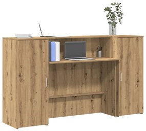 vidaXL Γραφείο υποδοχής 180x50x103,5 εκ. Επεξεργασμένο Ξύλο