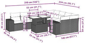 ΣΑΛΟΝΙ ΚΗΠΟΥ 10 ΤΕΜΑΧΙΩΝ ΑΝ. ΓΚΡΙ ΣΥΝΘΕΤΙΚΟ ΡΑΤΑΝ ΜΕ ΜΑΞΙΛΑΡΙΑ 3269392