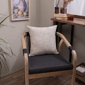 Μαξιλαροθήκη Διακοσμητική Hampton 01 Ecru Teoran 43X43 Cotton-Acrylic