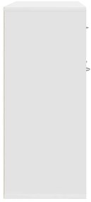 vidaXL Μπουφές Λευκός 88 x 30 x 70 εκ. από Επεξ. Ξύλο