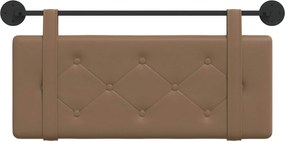 vidaXL Κρεμαστό Κεφαλάρι Επιτοίχιο Καπουτσίνο 100 cm Τεχνητό Δέρμα