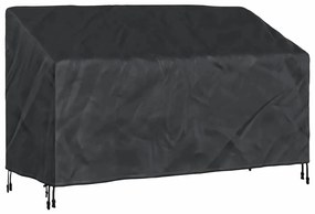 vidaXL Κάλυμμα Παγκάκι Κήπου Μαύρο 165 x 70 x 65 / 94 cm Ύφασμα 420D
