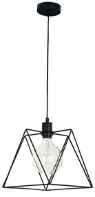 Φωτιστικό Οροφής Κρεμαστό I-Santana-L-S1 E27 26x26x25cm Black Luce Ambiente Design