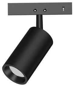 Σποτ Μαγνητικής Ράγας Mini THUBE240B 24V DC 2W 4000K 190Lm 24° RA90 2,6x4,6(7,2)cm Black Aca