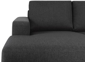 Γωνιακός Καναπές Scandinavian Choice C161, Μαύρο, 344x199x80cm