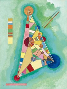 Αναπαραγωγή Colorful in the triangle, Wassily Kandinsky