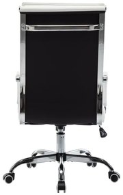 Καρέκλα γραφείου διευθυντη Mavel PU λευκό 55x62x100-110εκ 55x62x110 εκ.