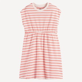 Αμάνικο ριγέ φόρεμα από ζέρσεϊ