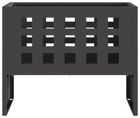 vidaXL Εστία Φωτιάς Ορθογώνια Μαύρη 50x30x40 εκ. Ατσάλι