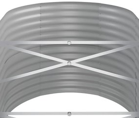 vidaXL Ζαρντινιέρα Πράσινη 440x80x68 εκ Γαλβανισμένος χάλυβας