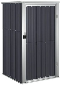 vidaXL Αποθήκη Εργαλείων Κήπου Ανθρακί 88x89x161 εκ. Γαλβαν. Ατσάλι