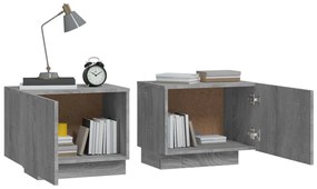 vidaXL Κομοδίνο Γκρι Sonoma 100x35x40 εκ. από Επεξεργασμένο Ξύλο