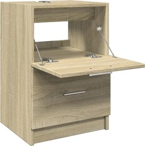 vidaXL Ντουλάπι Νιπτήρα Sonoma Δρυς 40x37x59 εκ. Επεξεργασμένο Ξύλο
