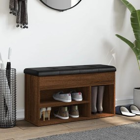 vidaXL Παπουτσοθήκη Καφέ Δρυς 82x32x45,5 εκ. από Επεξεργασμένο Ξύλο