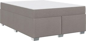 vidaXL Σκελετός Κρεβατιού Taupe 140 x 200 cm ύφασμα