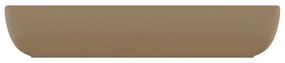 Νιπτήρας Πολυτελής Ορθογώνιος Κρεμ Ματ 71x38 εκ. Κεραμικός - Κρεμ