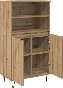 vidaXL Highboard Καφέ 60 x 36 x 110 εκ. Επεξεργασμένο ξύλο