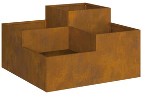 vidaXL Γλάστρα Κήπου 80x80x48 εκ. Από Ατσάλι