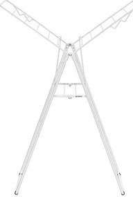 Brabantia 1004161 Πτυσσόμενη Απλώστρα Δαπέδου Hangon 15m, Fresh White