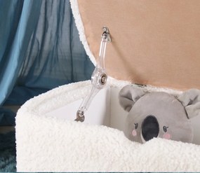 Πουφ Σκαμπό Λευκό MOOUV 37x61x40