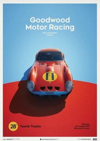 Εκτύπωση τέχνης Ferrari 250 GTO - Red - Goodwood TT - 1963 - Limited Poster, Automobilist