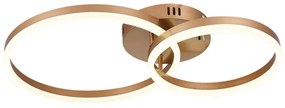 Φωτιστικό Οροφής 6094-B Led Dimmable Φ70cm 4500Lm 45W 3CCT Gold Inlight