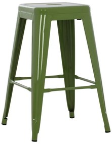 ΣΚΑΜΠΟ ΜΕΣΑΙΟΥ ΥΨΟΥΣ ΜΕΤΑΛΛΙΚΟ HM8573.13 MELITA ΣΕ LIGHT OLIVE GREEN 43x43x67Yεκ.