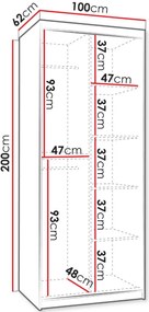 Ντουλάπα Selfie 100 συρόμενη-Fusiko